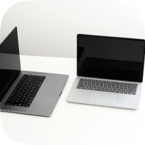 A lady training a student using a system